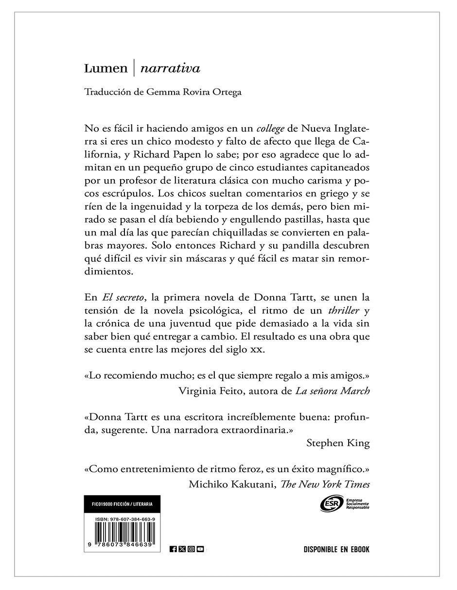 Libro El secreto de Donna Tartt 2