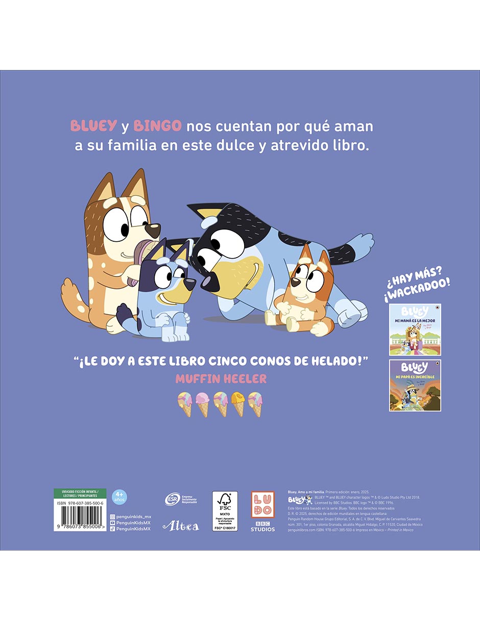 Libro Bluey un Cuento Amo a mi Familia de Ladybird Books 2