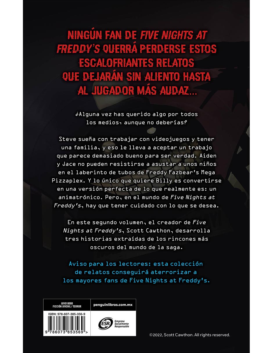 Libro Five Nights At Freddy's. Historias Del Pizzaplex 2 de Scott Cawthon , Elley Cooper, Andrea Waggener 2