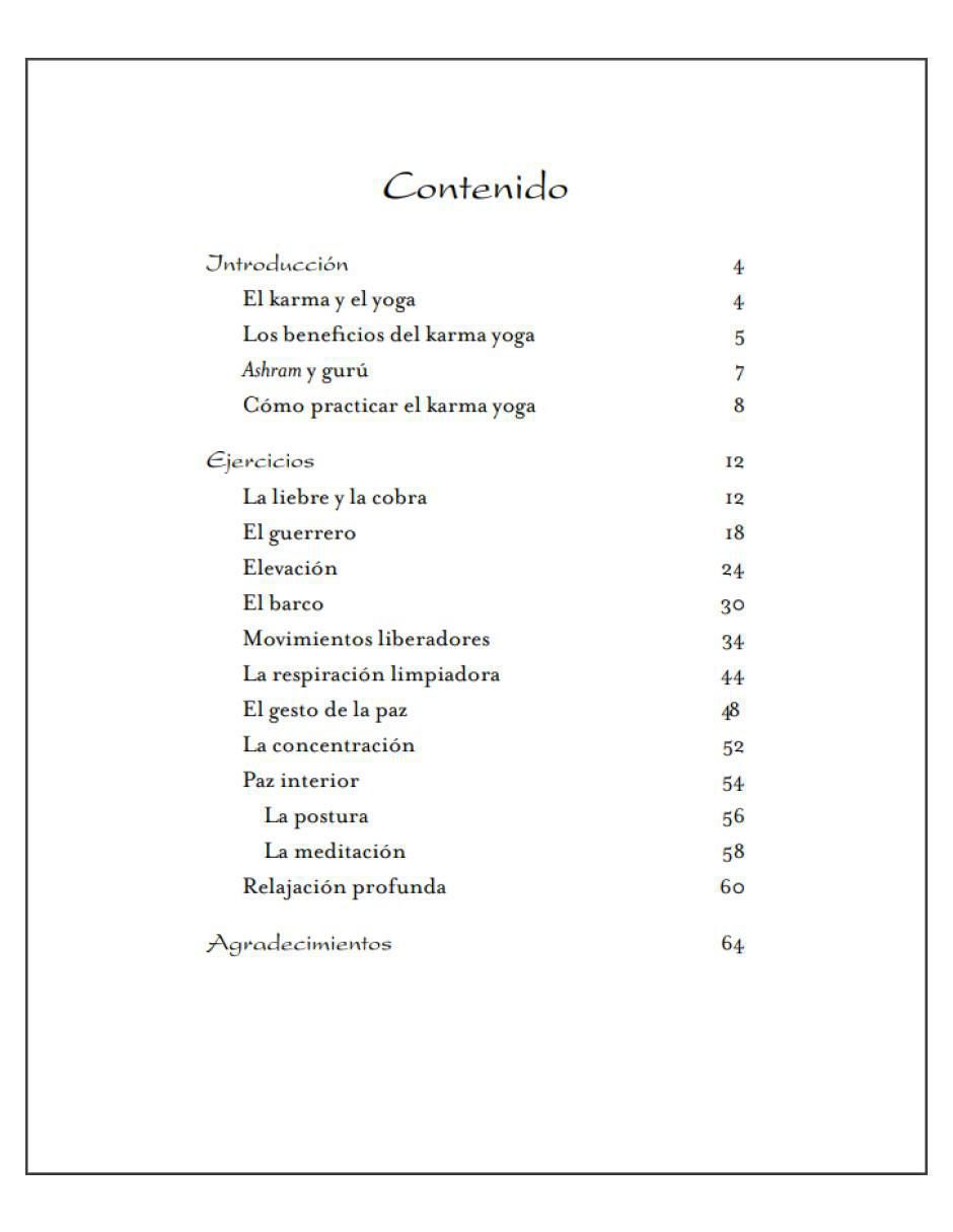 Libro Una vida saludable, Karma Yoga de Joss Guin 2