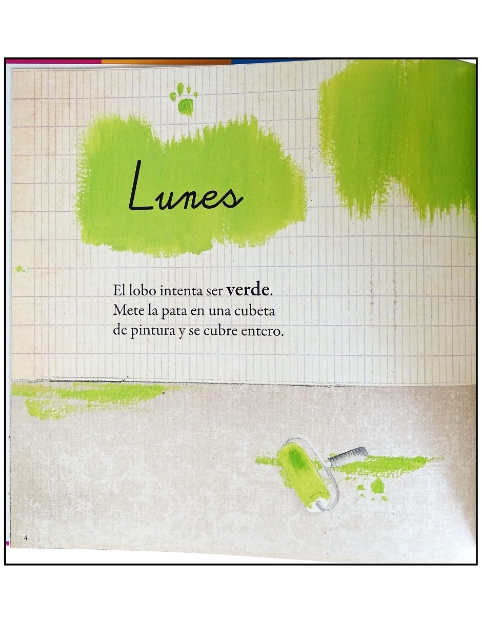 Libro Mis Pequeñas Aventuras el Lobo Que Quiere Cambiar de Color de Orianne Lallemand Y Eleonore Thuillier 2