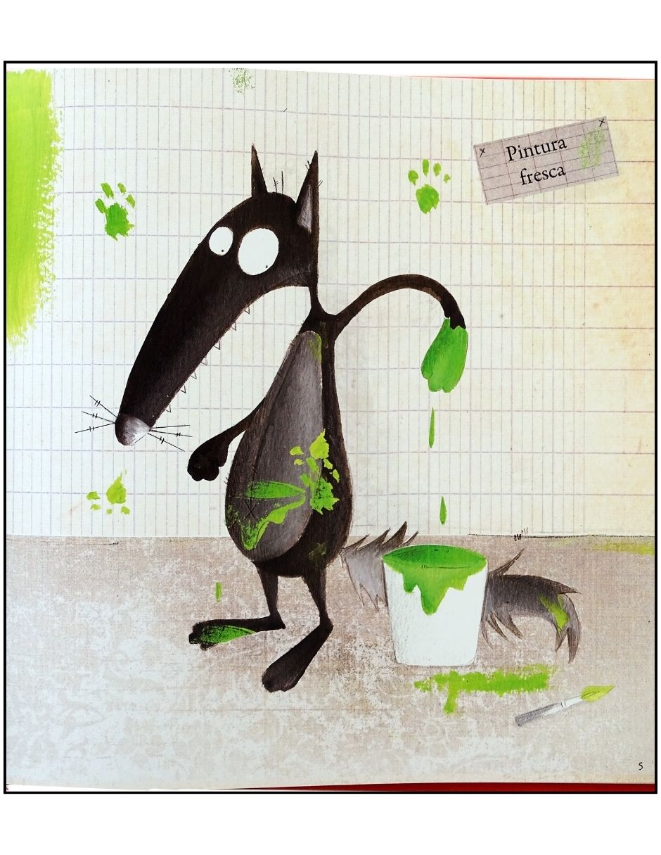 Libro Mis Pequeñas Aventuras el Lobo Que Quiere Cambiar de Color de Orianne Lallemand Y Eleonore Thuillier 3