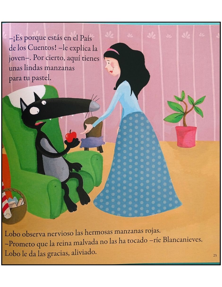 Libro Mis Pequeñas Aventuras el Lobo Que Descubre el País de Los Cuentos de Orianne Lallemand Y Eleonore Thuillier 3
