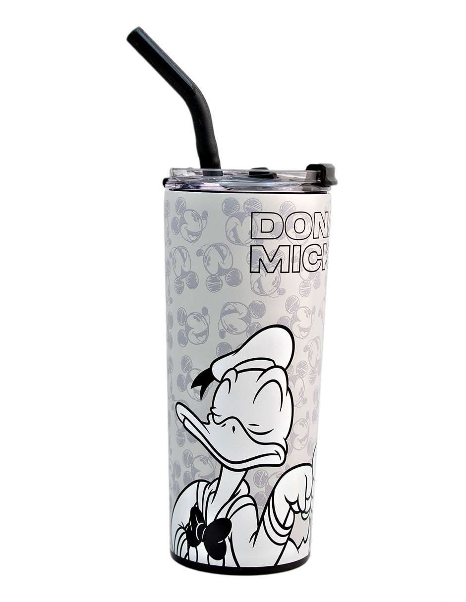 Termo de acero inoxidable Mickey con tapa a presión 600 ml 3