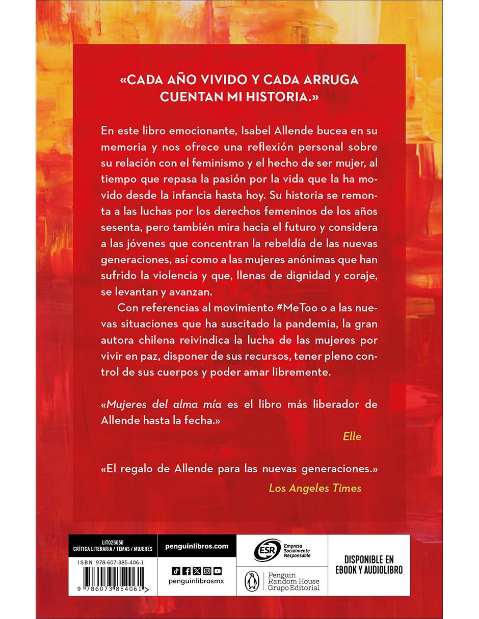 Libro Mujeres Del Alma Mía de Isabel Allende 2