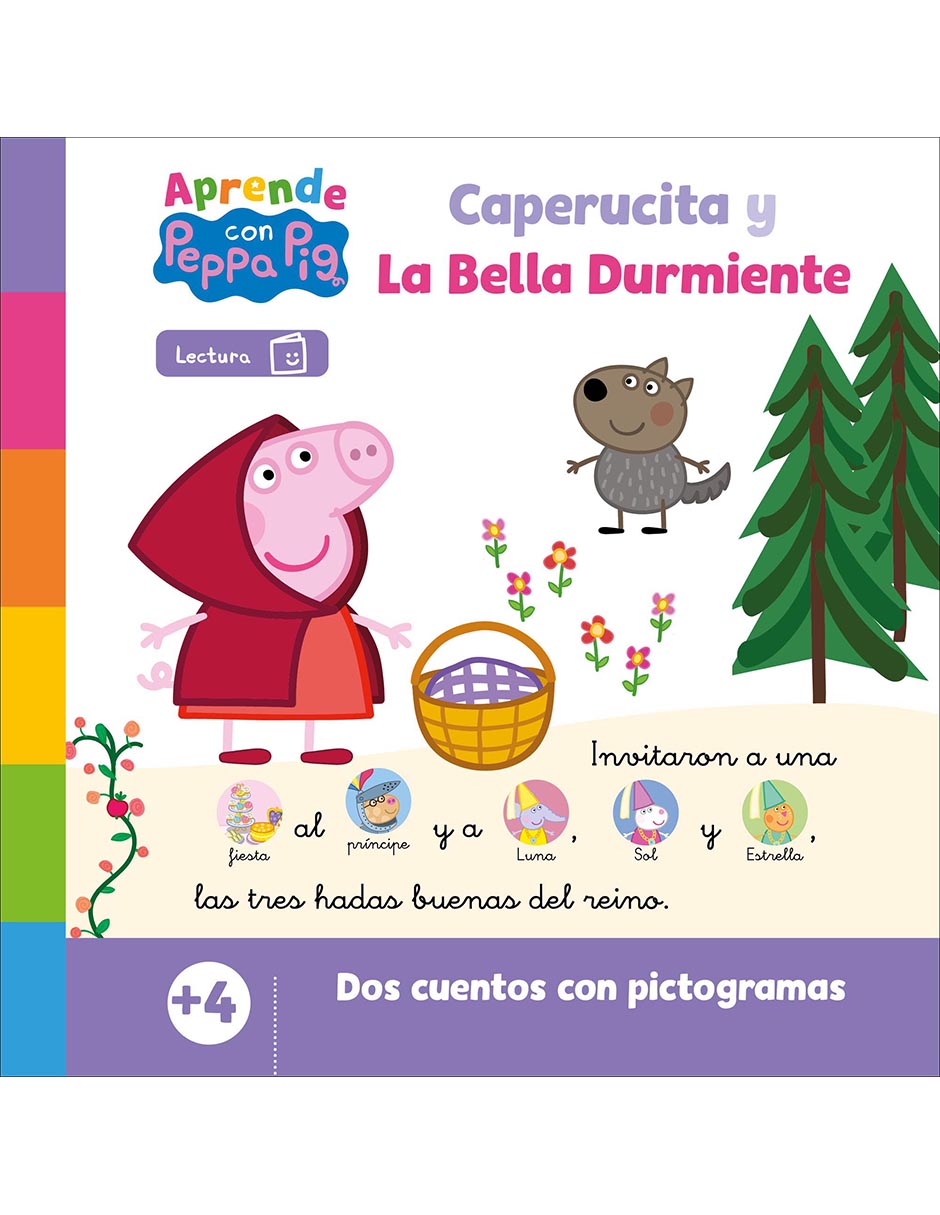 Libro Aprende Con Peppa Pig - Caperucita Y La Bella Durmiente de Eone Hasbro