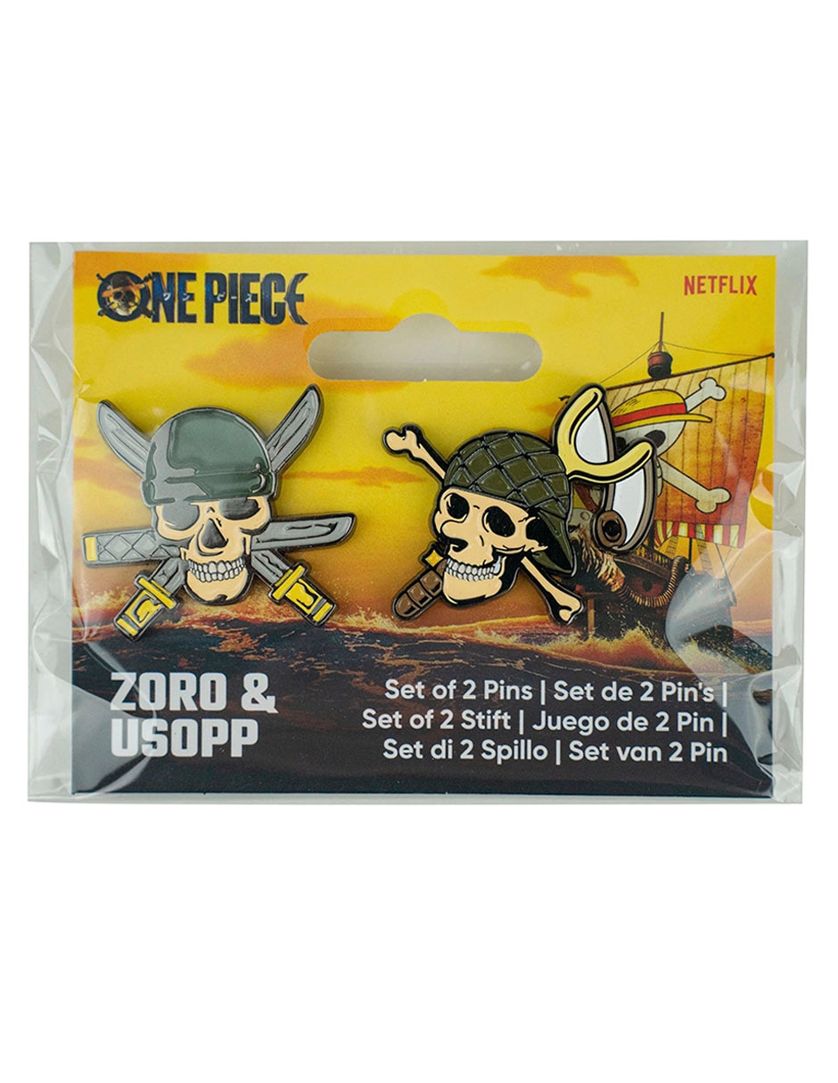 Set pin de acero Zoro & Usopp 3