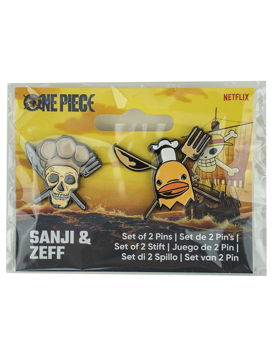 Set pin de acero Sanji y Zeff 3