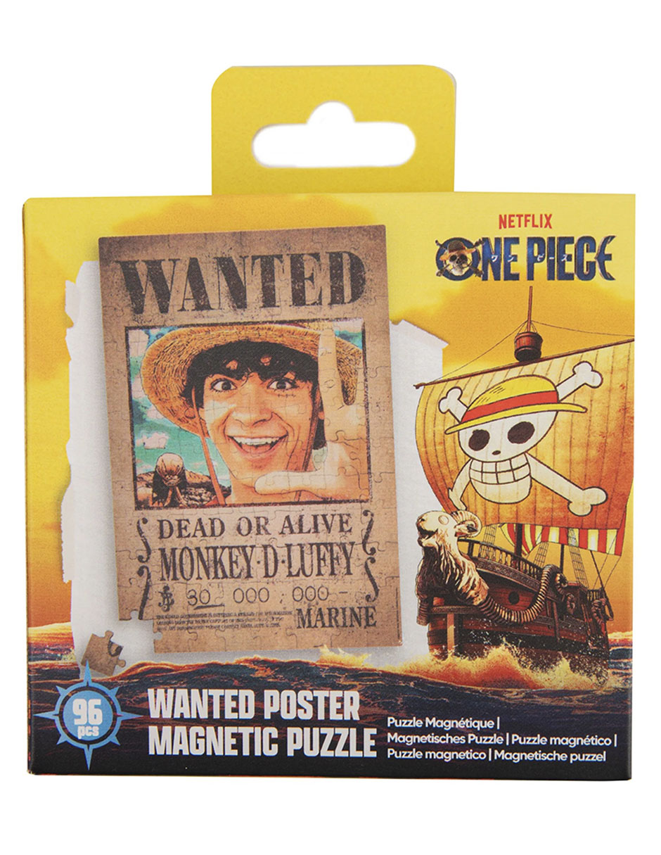 Rompecabezas One Piece Puzzle magnético del cartel de se busca 96 piezas