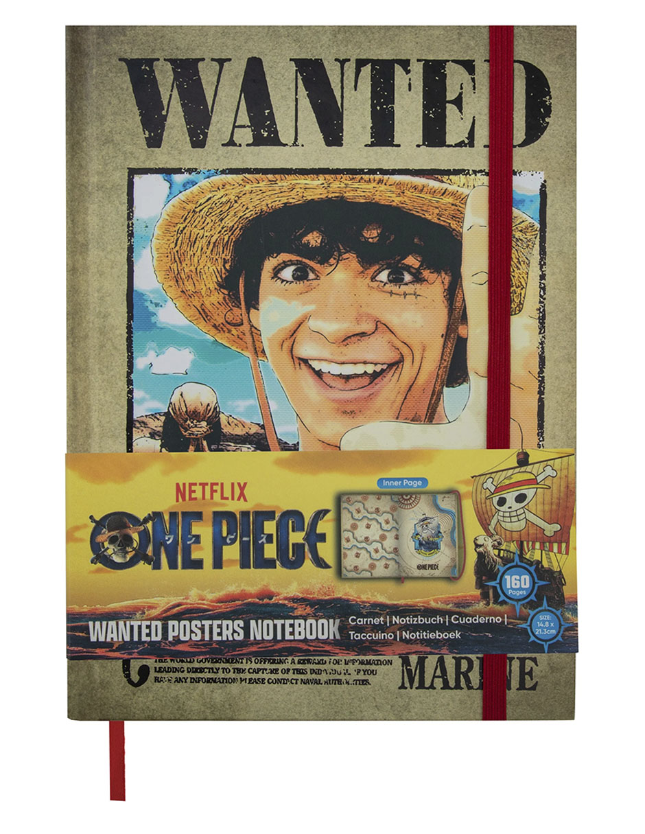 Libreta One Piece a rayas