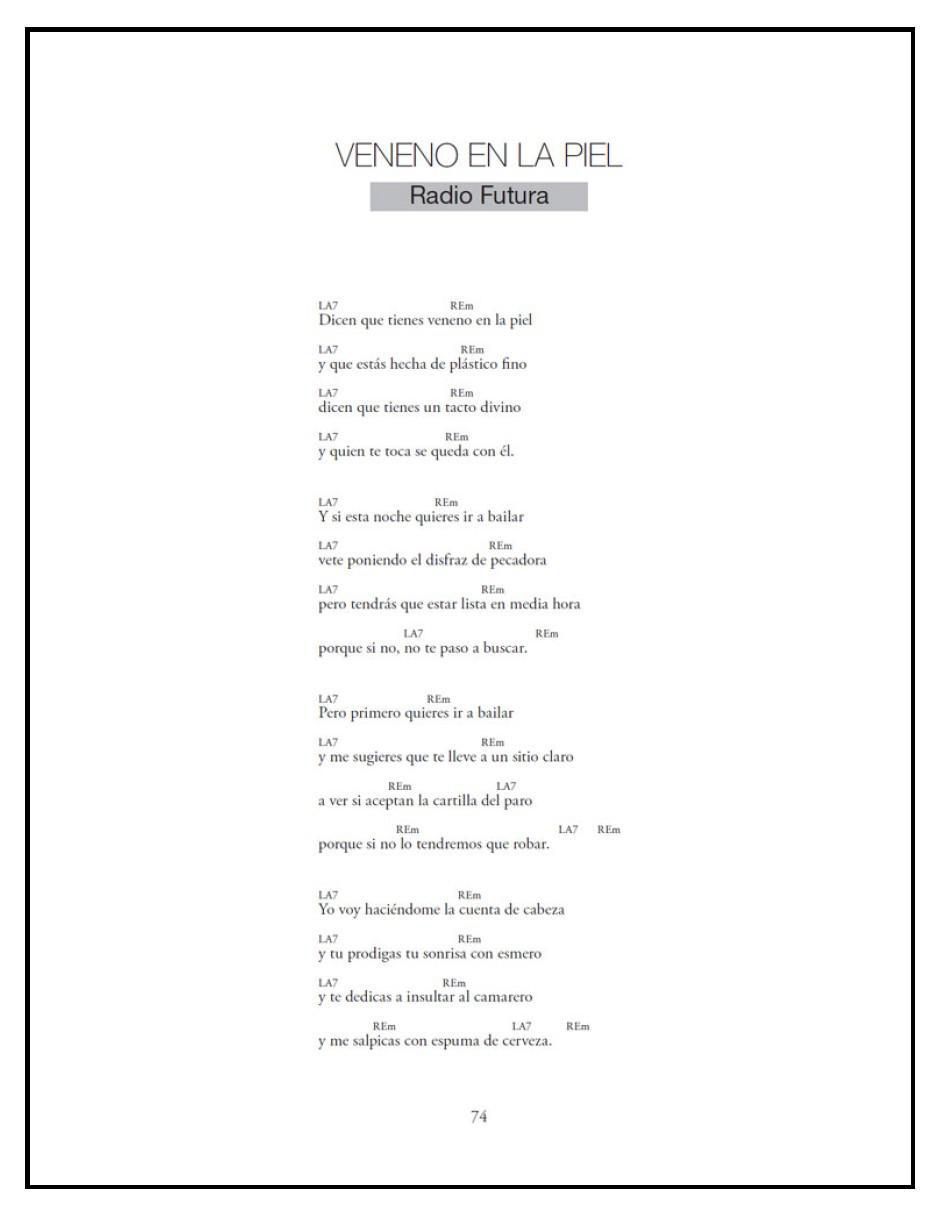 Libro Canciones Inmortales - Letras y Acordes Para Aficionados A La Guitarra y Al Piano de Varios Autores 2