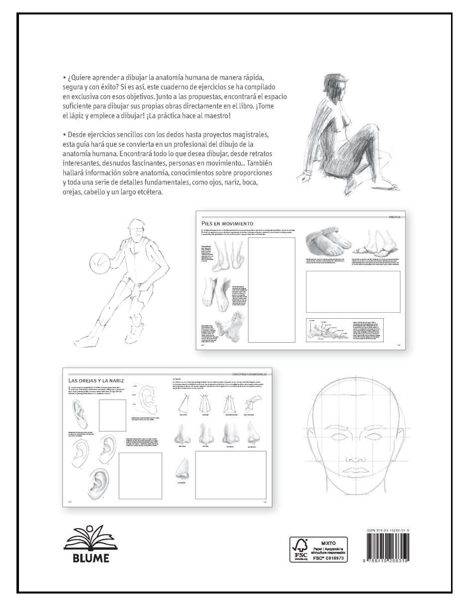 Libro Guía Completa Dibujo. Anatomía, Modelos, Figuras y Poses. Cuaderno de Ejercicios de Varios Autores 2
