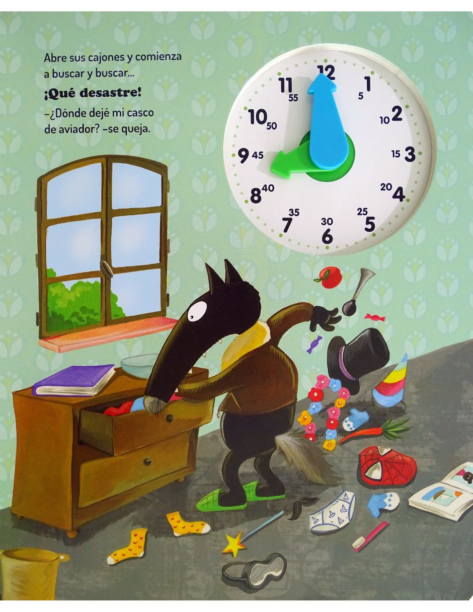Libro Aprendiendo a leer el reloj con lobo de Orianne Lallemand/Eleonore Thuillier 3
