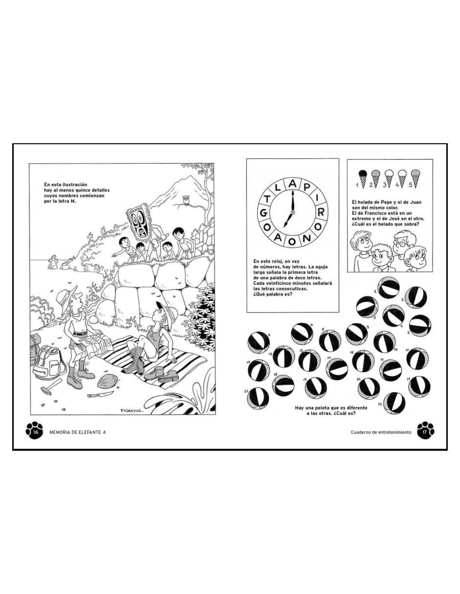 Libro Memoria de Elefante 4to de Primaria de Picanyol 2