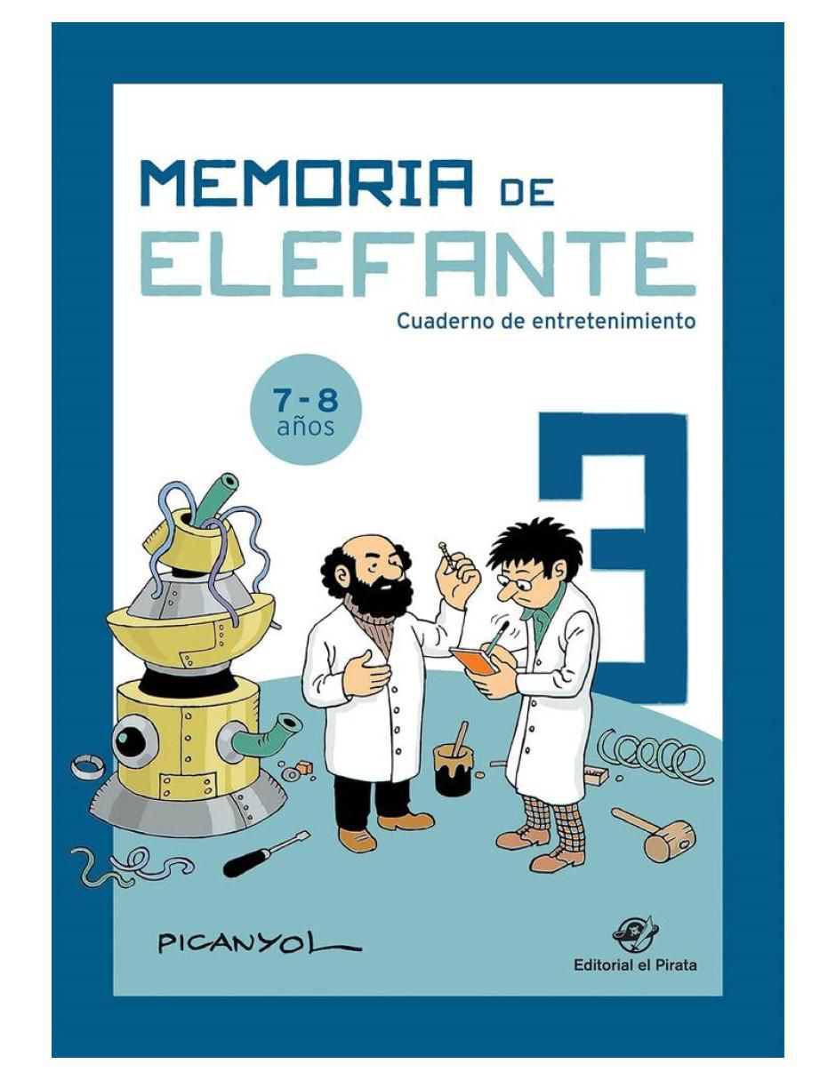Libro Memoria de Elefante 3ro de Primaria de Picanyol