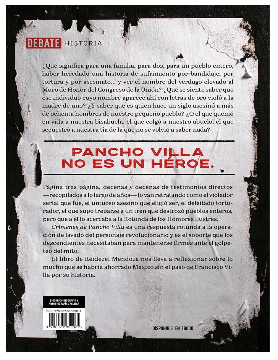 Libro Crímenes de Pancho Villa de Reidezel Mendoza 2