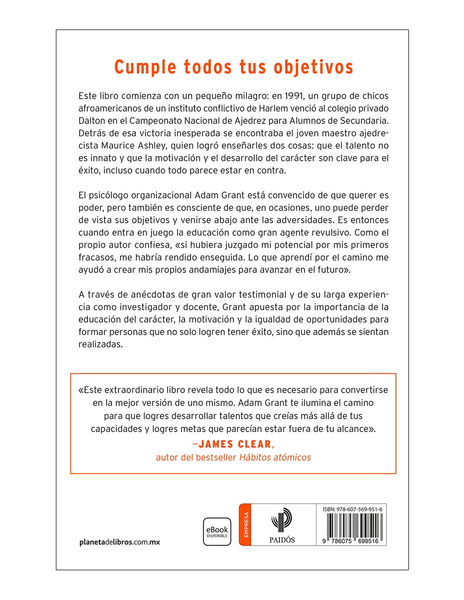 Libro Potencial Oculto de Adam Grant 2