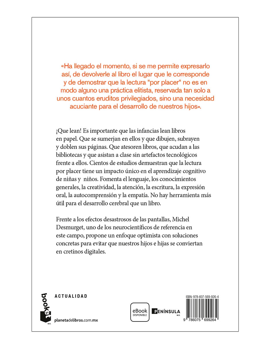 Más Libros y Menos Pantallas de Michel Desmurget 2