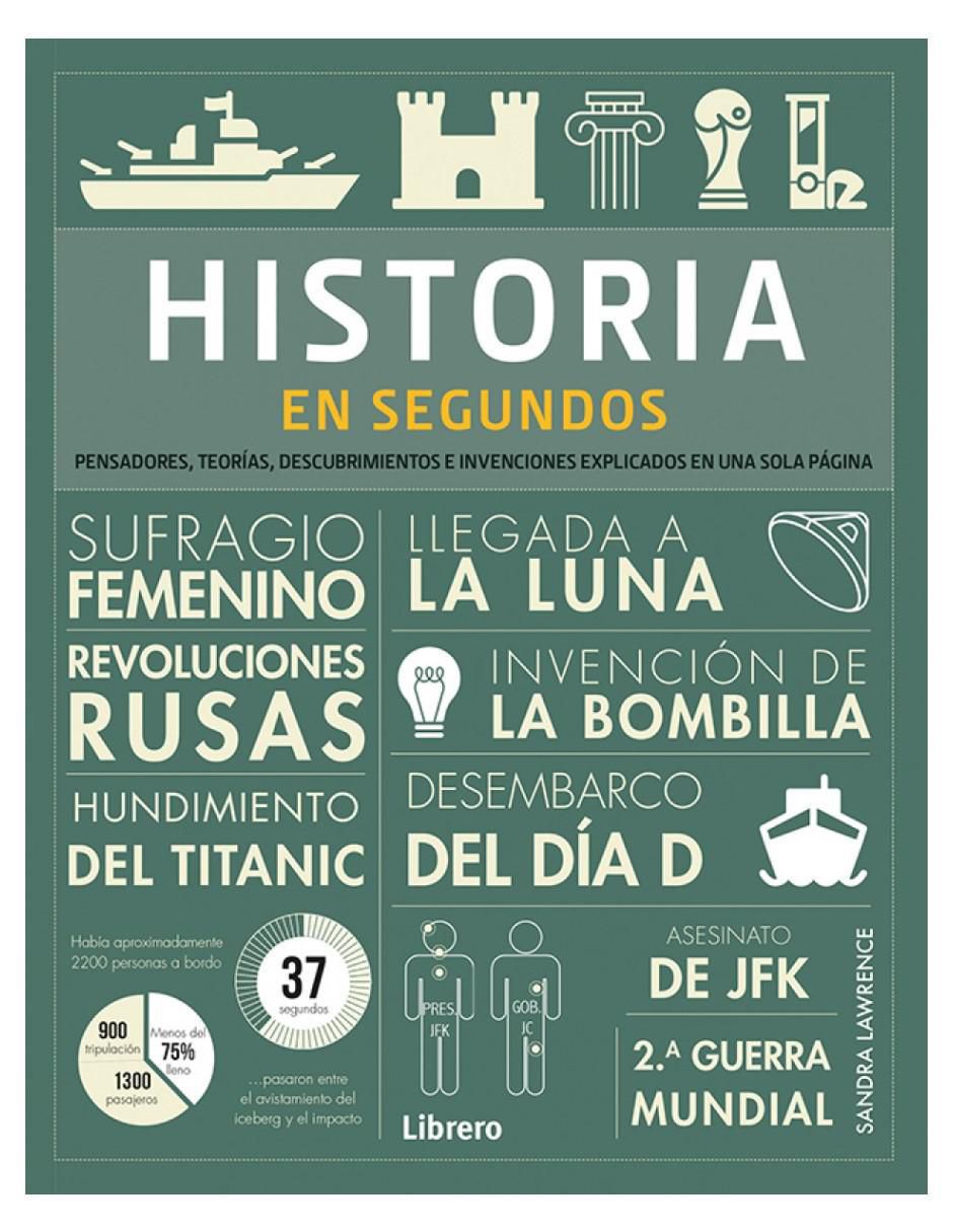 Libro Historia en segundos de Sandra Lawrence Libro Historia en segundos de Sandra Lawrence