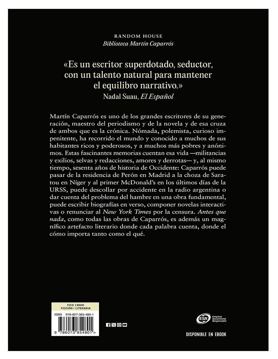 Libro Antes Que Nada de Martín Caparrós 3
