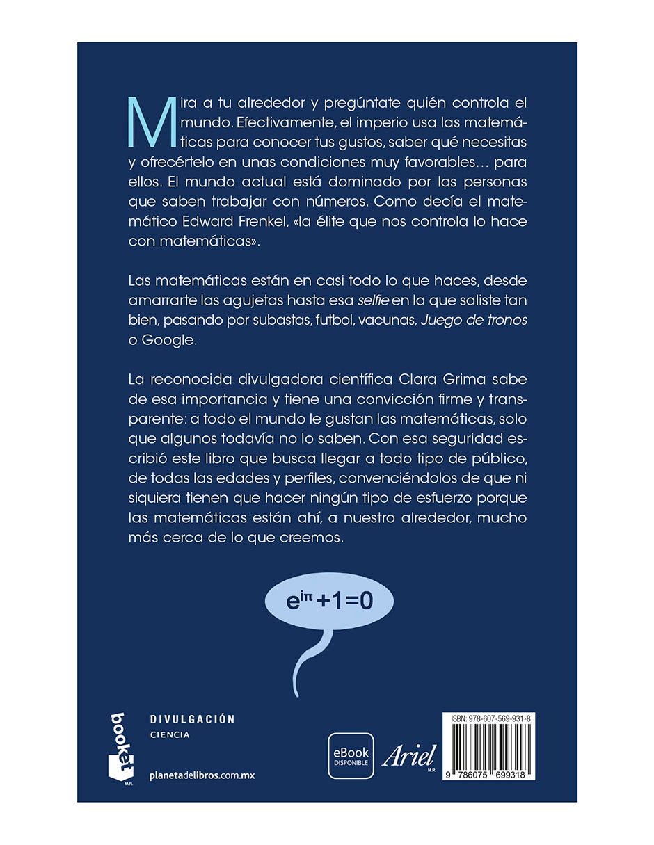 Libro ¡Que Las Matemáticas Te Acompañen! de Raquel García Ulldemolins 2