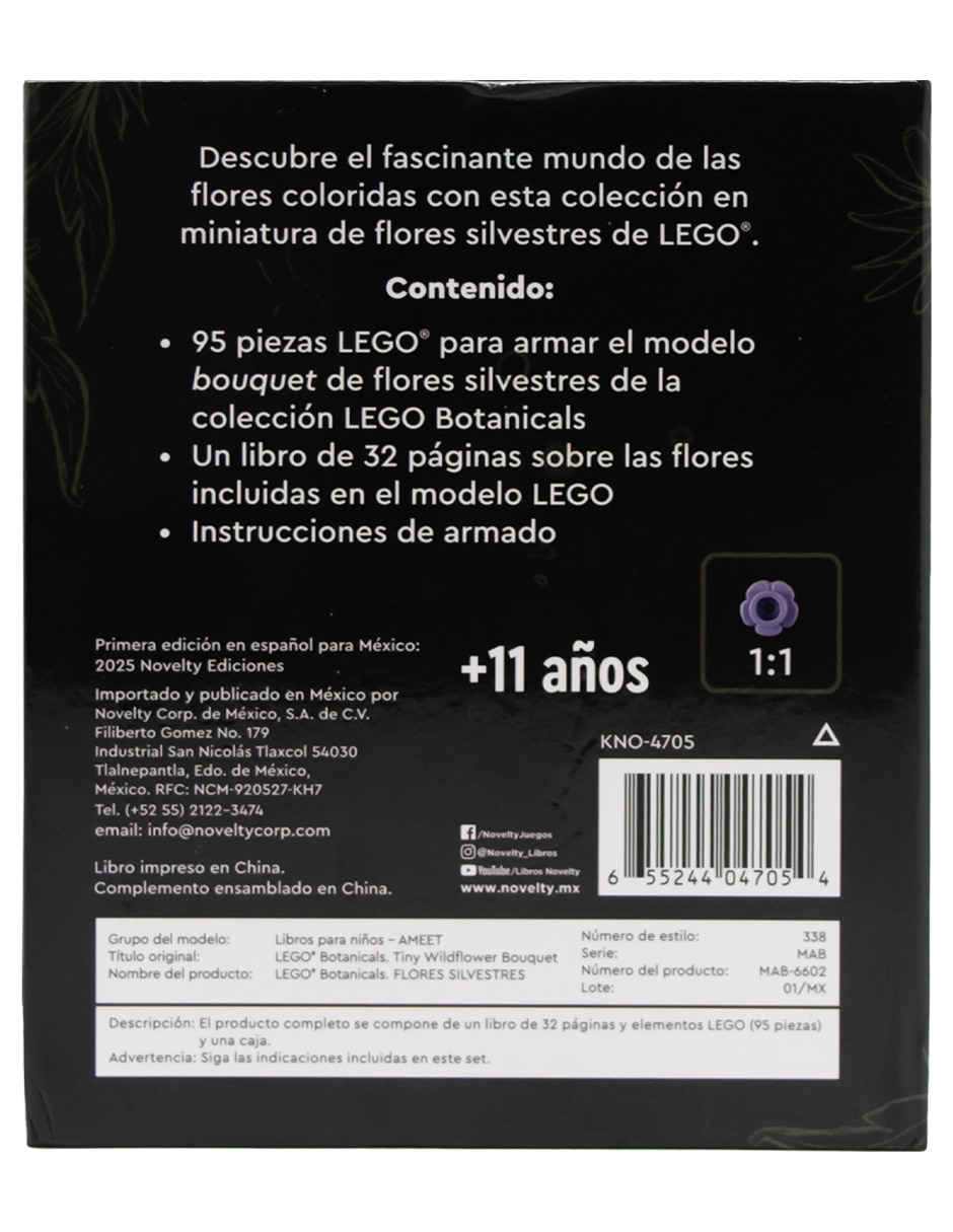 Libro Lego Botanicals Flores Silvestres de Ediciones 2