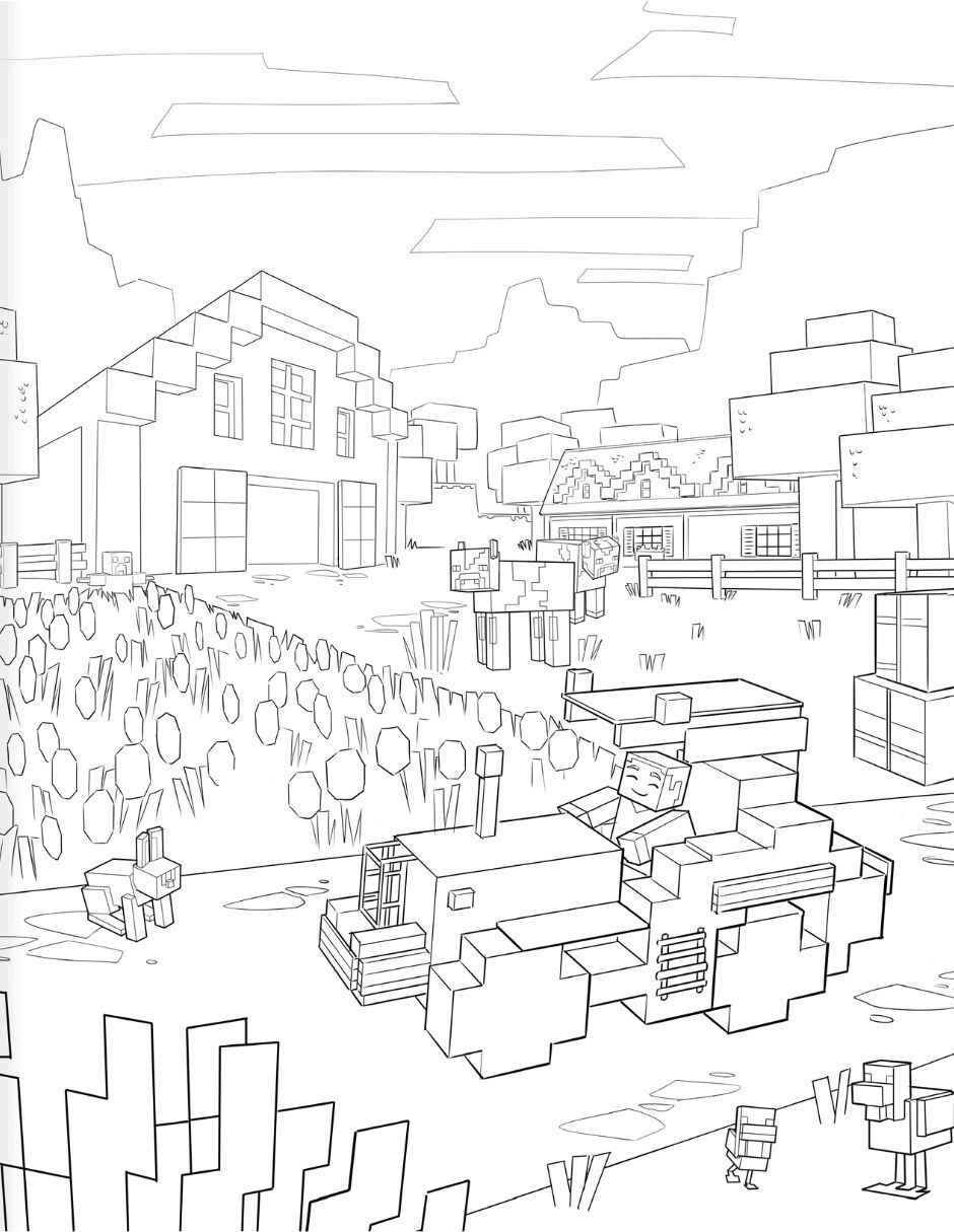 El Libro Oficial Para Colorear De Minecraft Modo Aventura de Vr Editoras 3