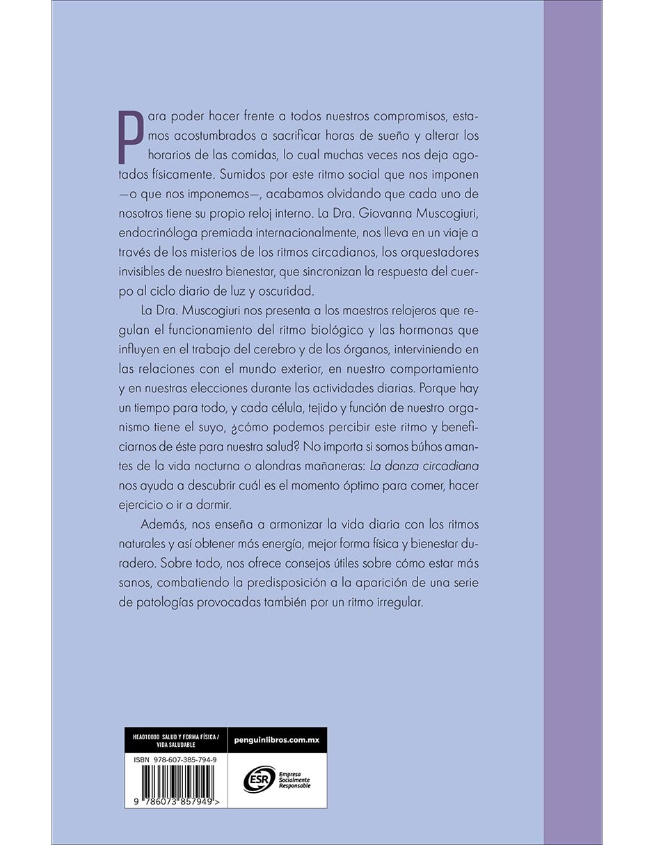 Libro La Danza Circadiana de Giovanna Muscogiuri 2