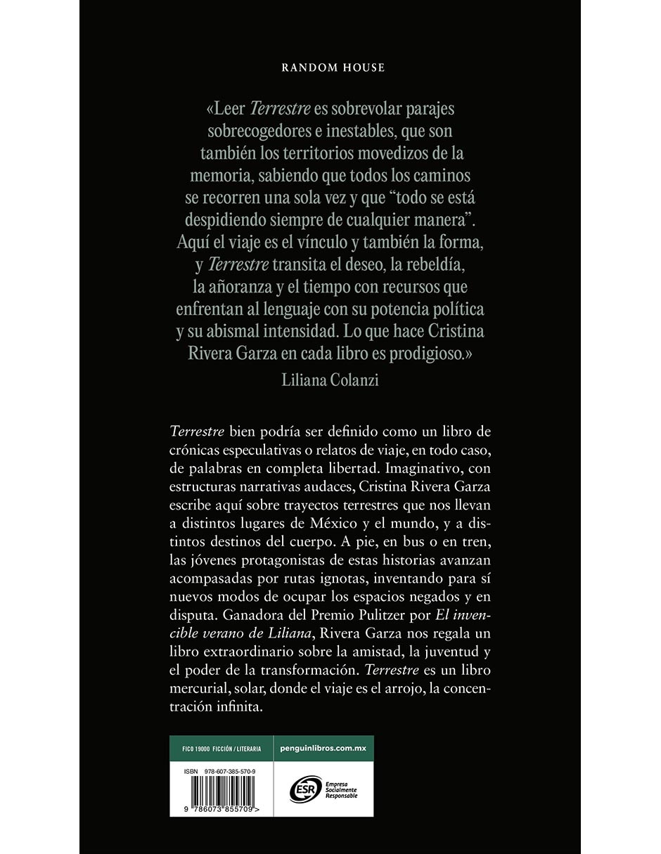 Libro Terrestre de Cristina Rivera Garza 2