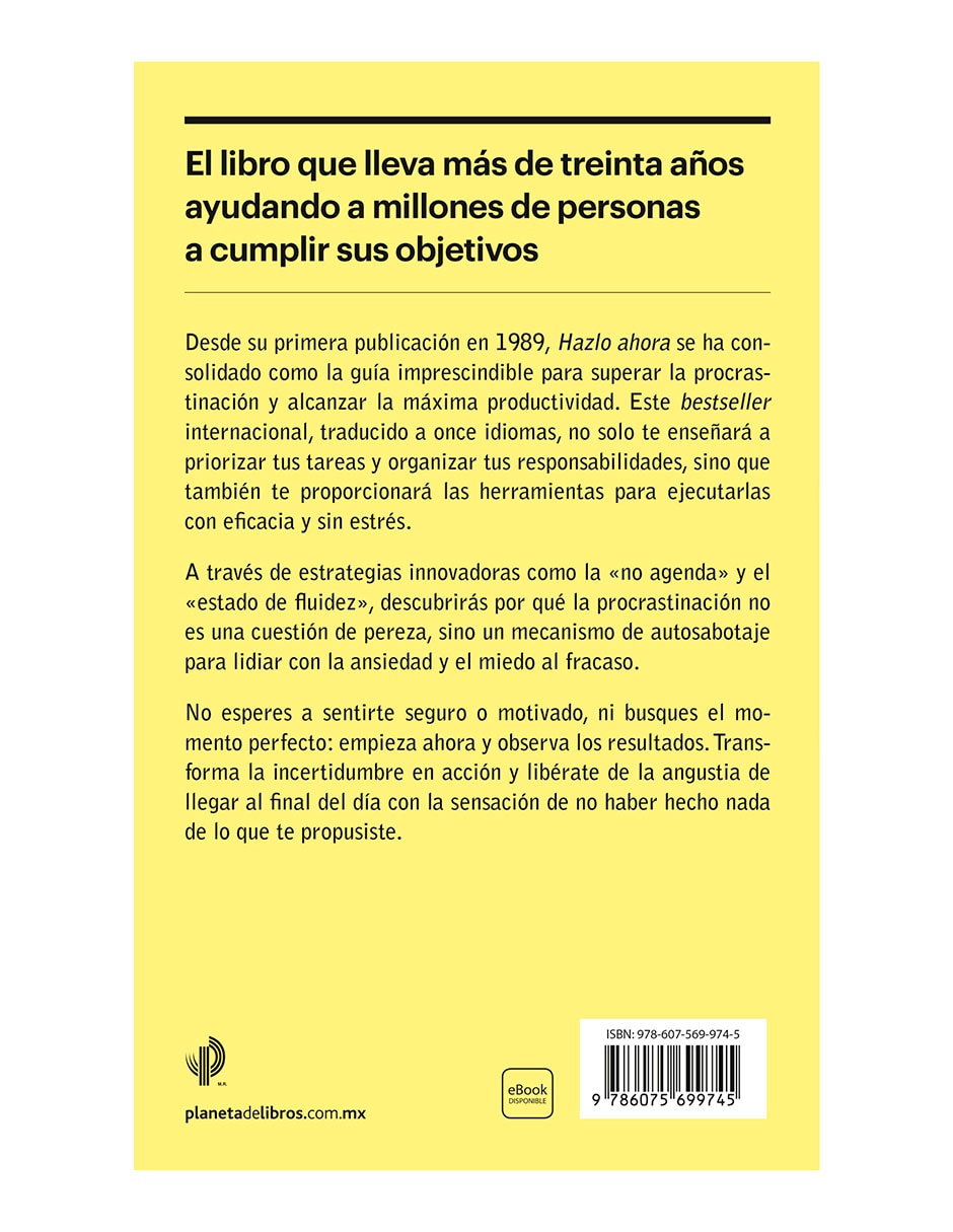 Libro Hazlo Ahora de Neil Fiore 2