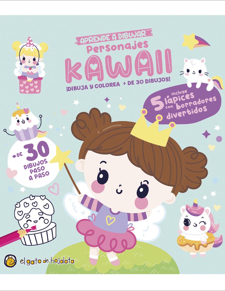 Libro Lápices Y Gomitas: Aprende A Dibujar Personajes Kawaii de