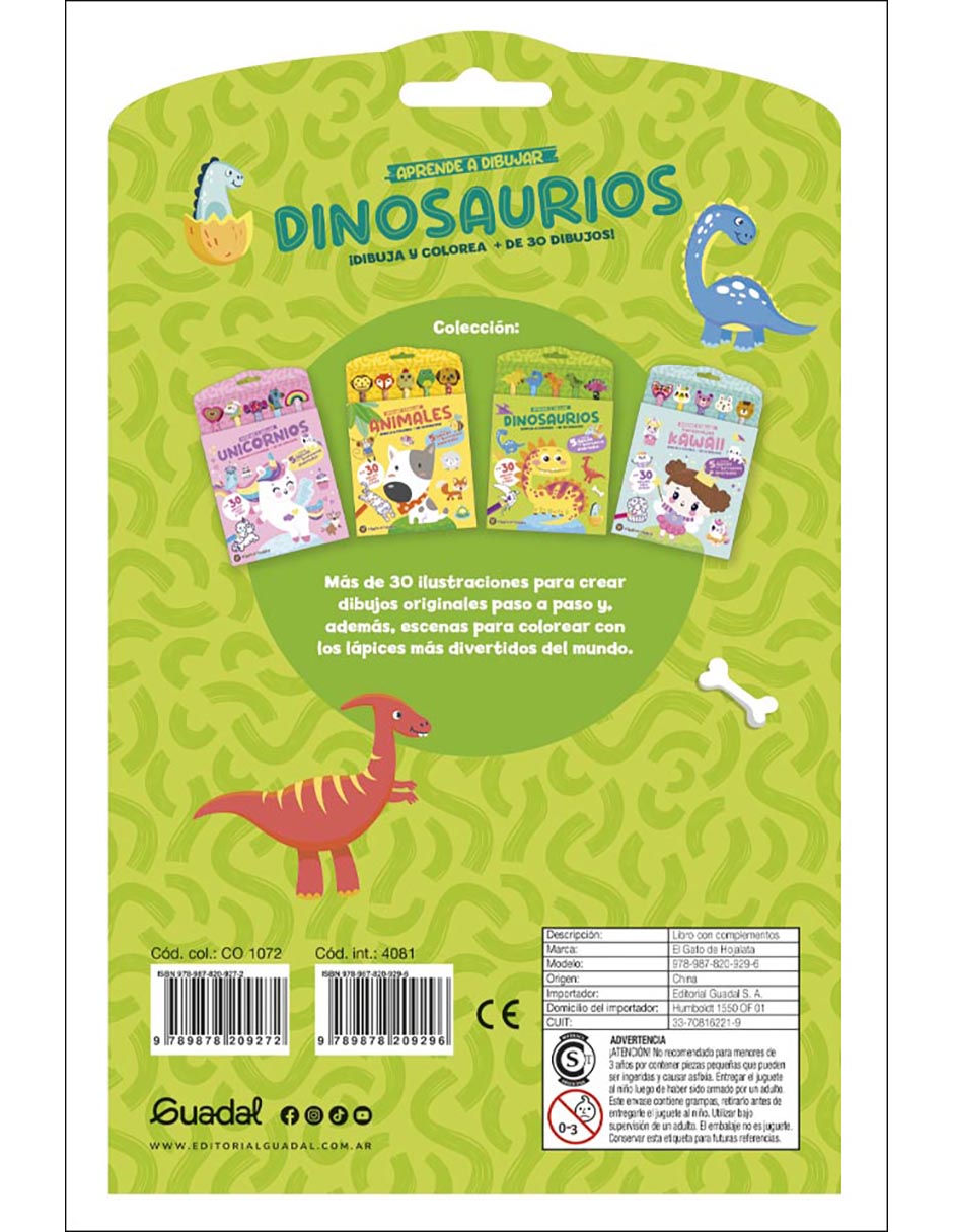 Libro Lápices Y Gomitas: Aprende A Dibujar Dinosaurios de 2