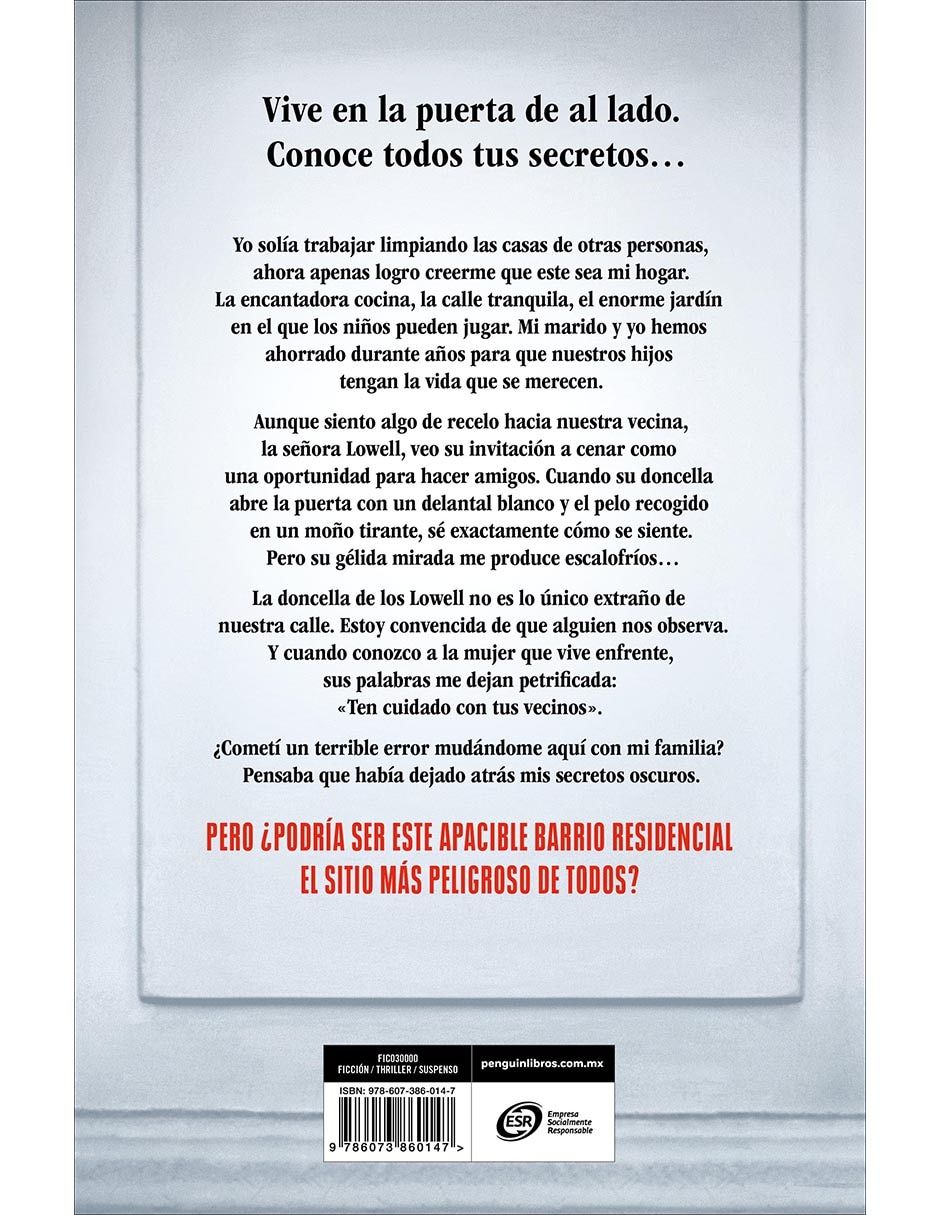 Libro La Empleada Doméstica Te Vigila de Freida Mcfadden 2