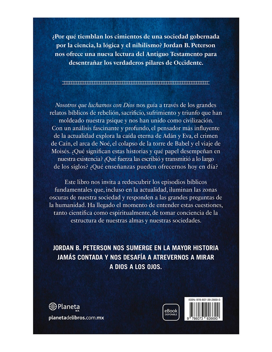 Libro Nosotros que luchamos con Dios de Jordan B. Peterson 2