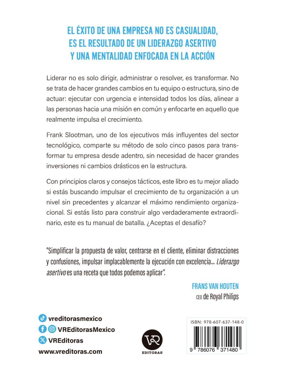 Libro Liderazgo Asertivo de Frank Slootman 3