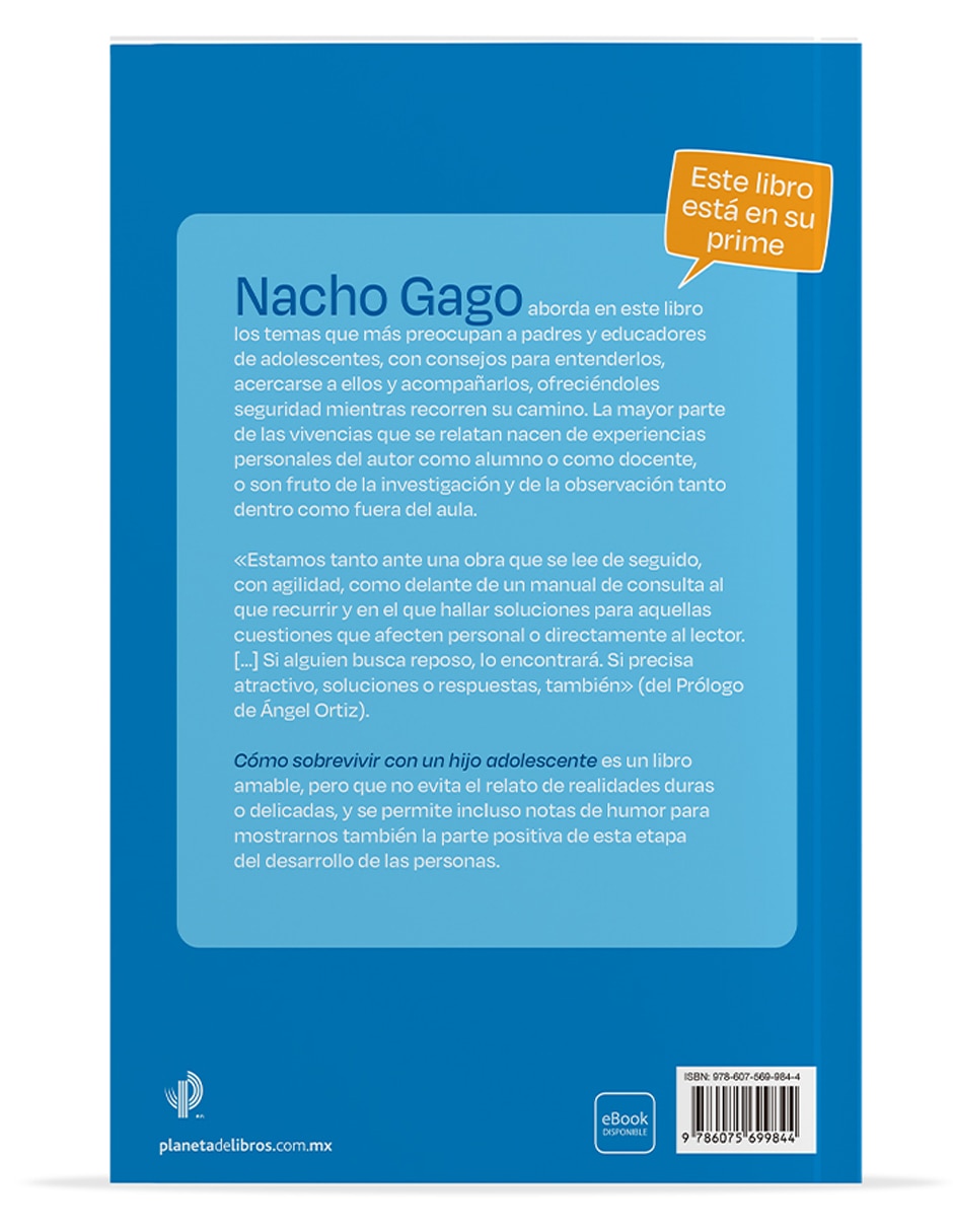 Libro Cómo sobrevivir con un hijo adolescente de Nacho Gago 3