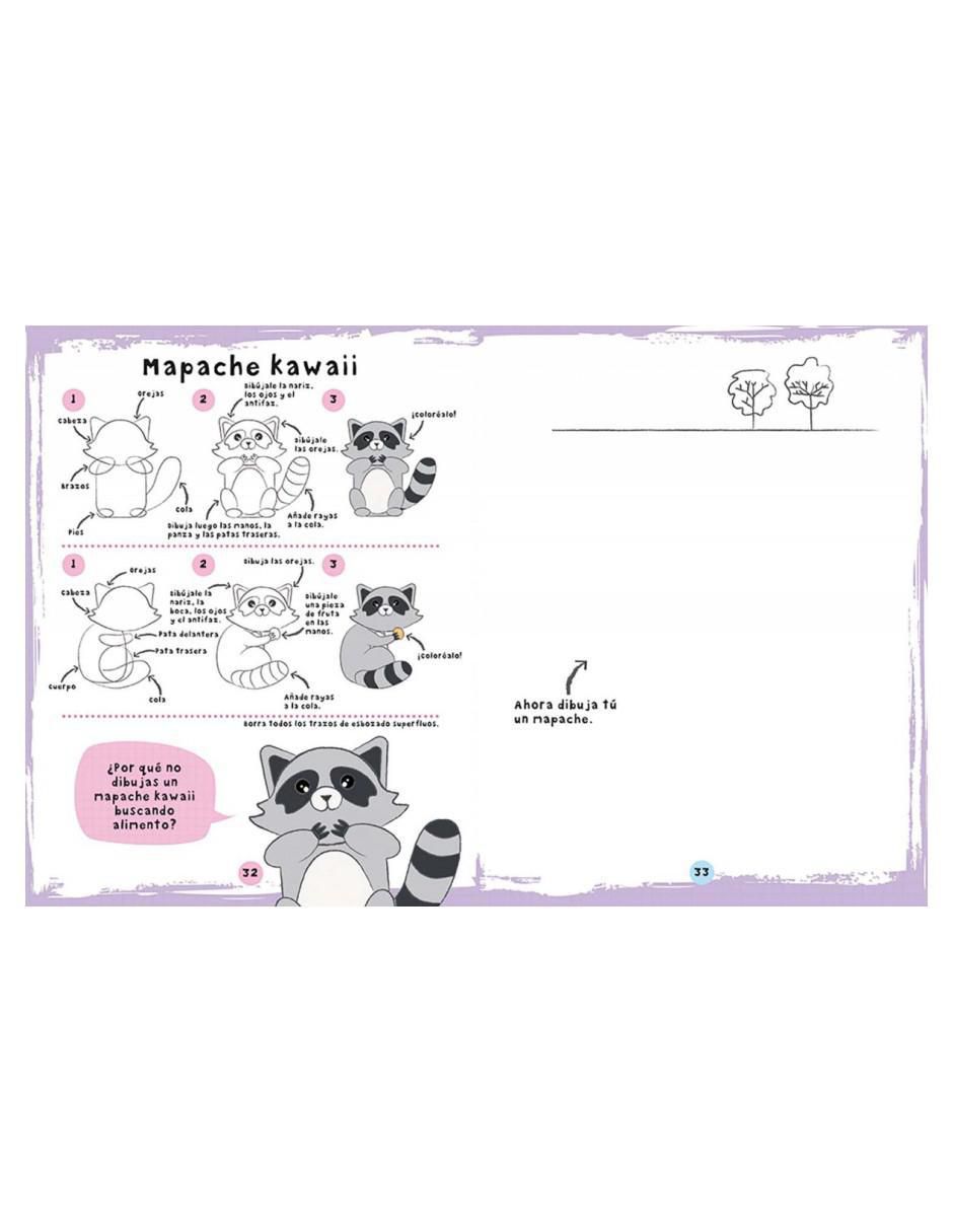Libro Dibujar kawaii: Animales lindos paso a paso de Isobel Lundie 3