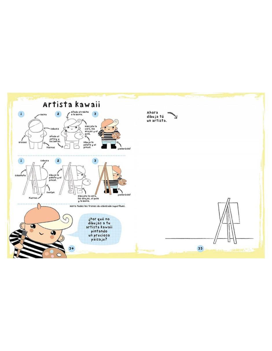 Libro Dibujar kawaii: Gente adorable paso a paso de Isobel Lundie 2