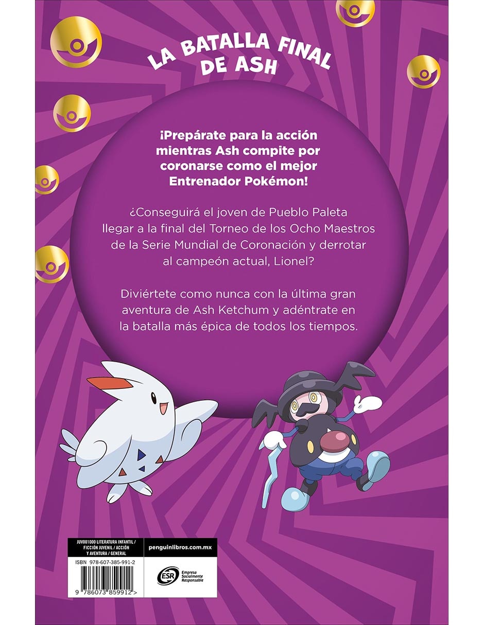 Libro La batalla final de Ash de The Pokémon Company 2