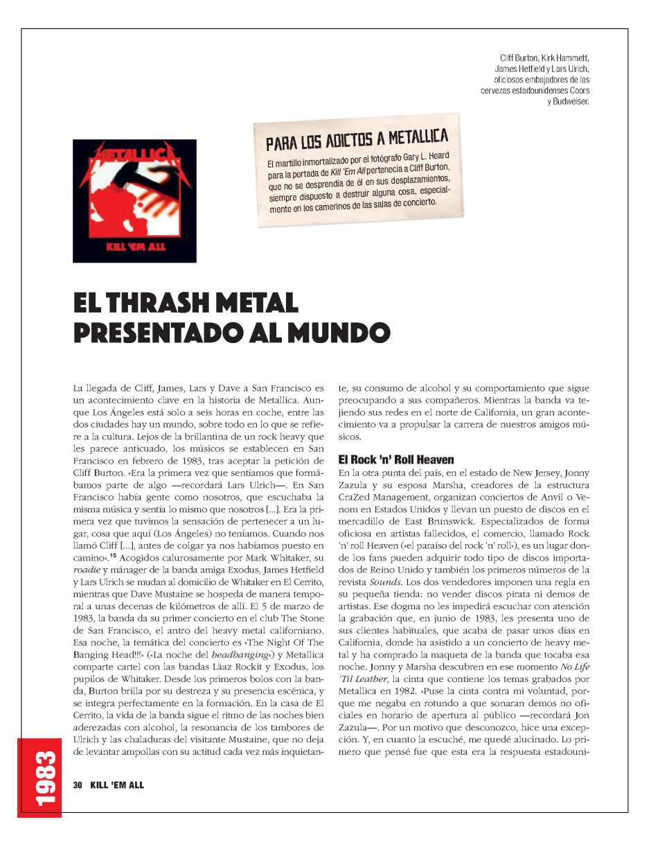 Libro Metallica. La historia detrás de sus 180 canciones de Benoit Clerc 4