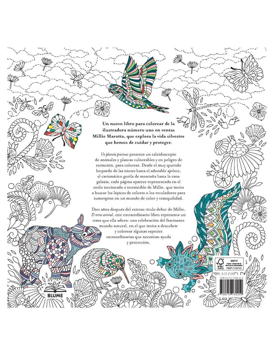 Libro Un planeta precioso. Una aventura para colorear de Millie Marotta 2
