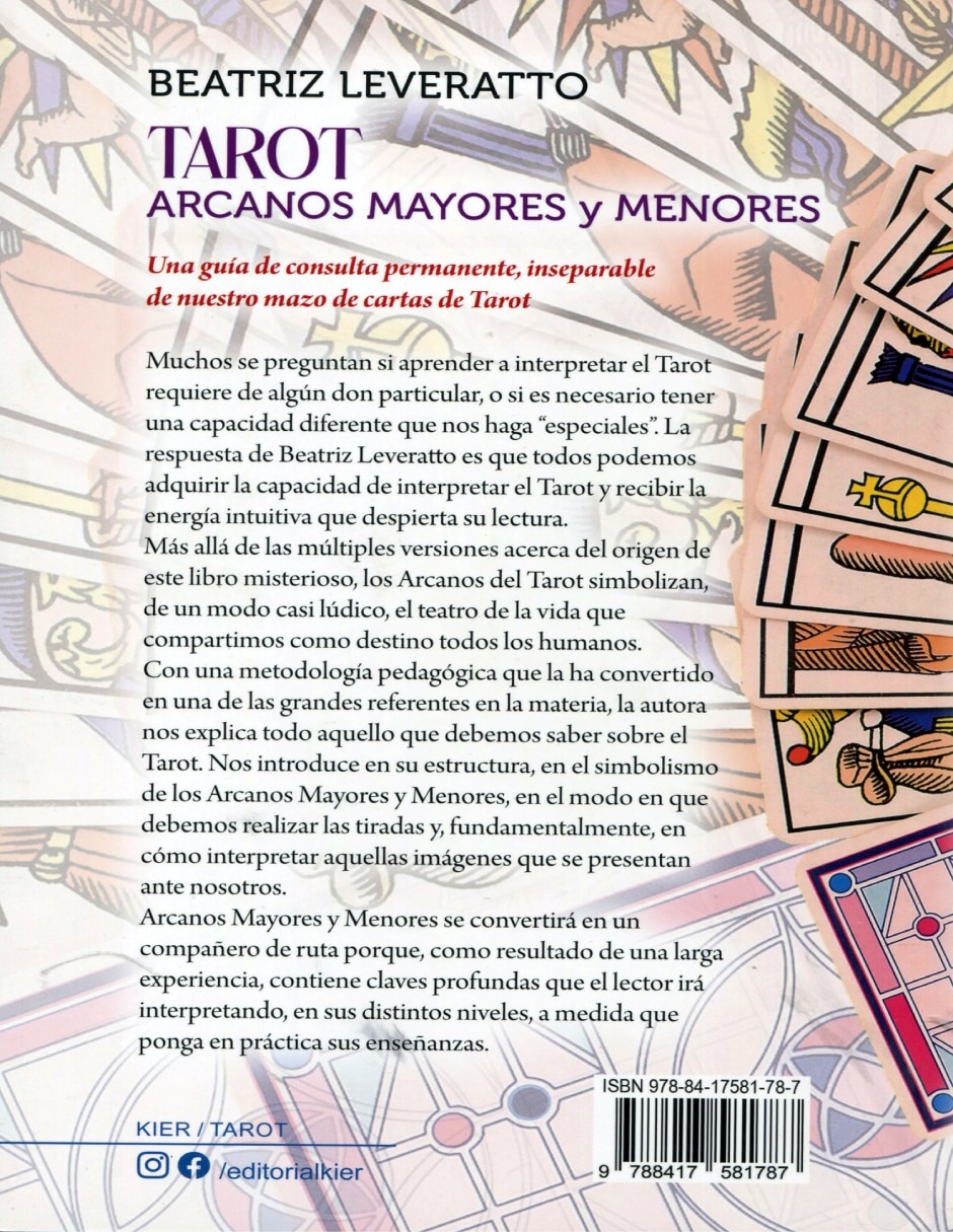 Libro Tarot. Arcanos mayores y menores. De los símbolos arquetípicos del destino a la comprensión de lo cotidiano de Beatriz Leveratto 2