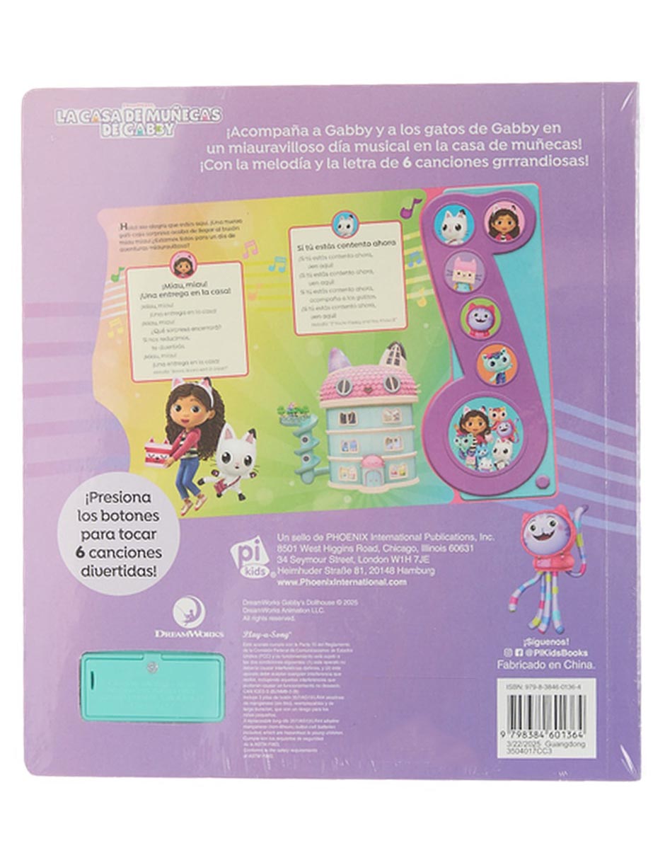 Libro Canta canciones geniales con Gabby de 3