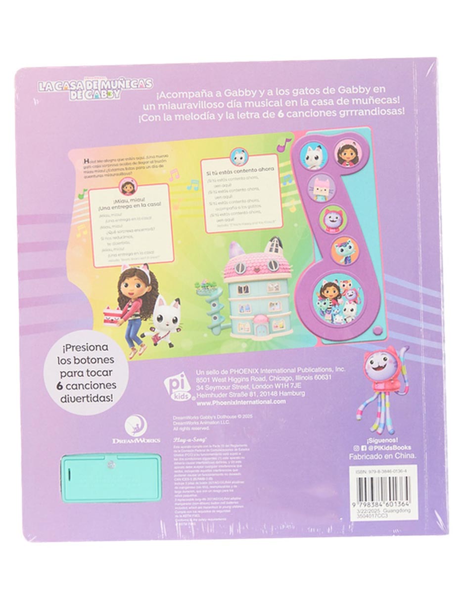 Libro Canta canciones geniales con Gabby de 4