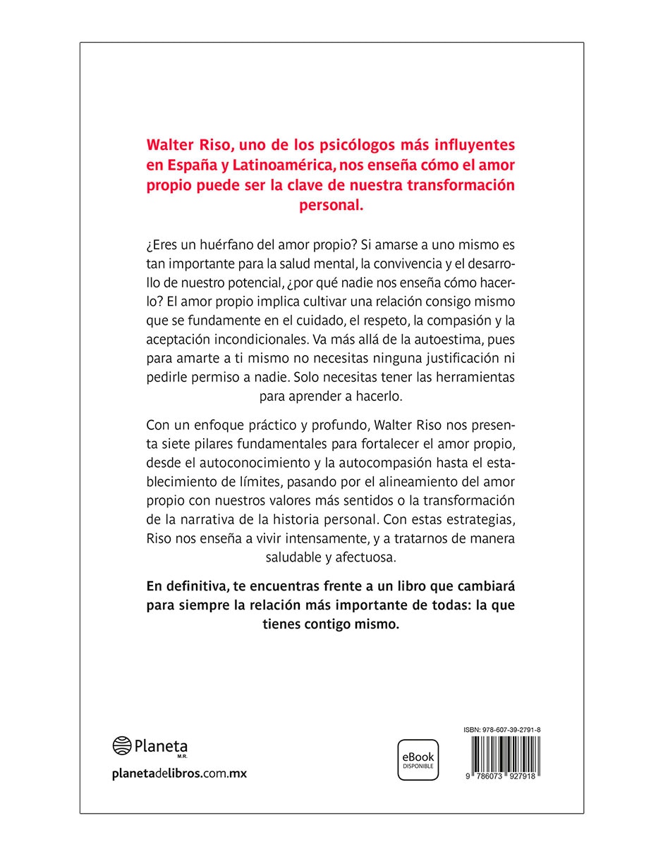 Libro Los 7 pilares del amor propio de Walter Riso 2