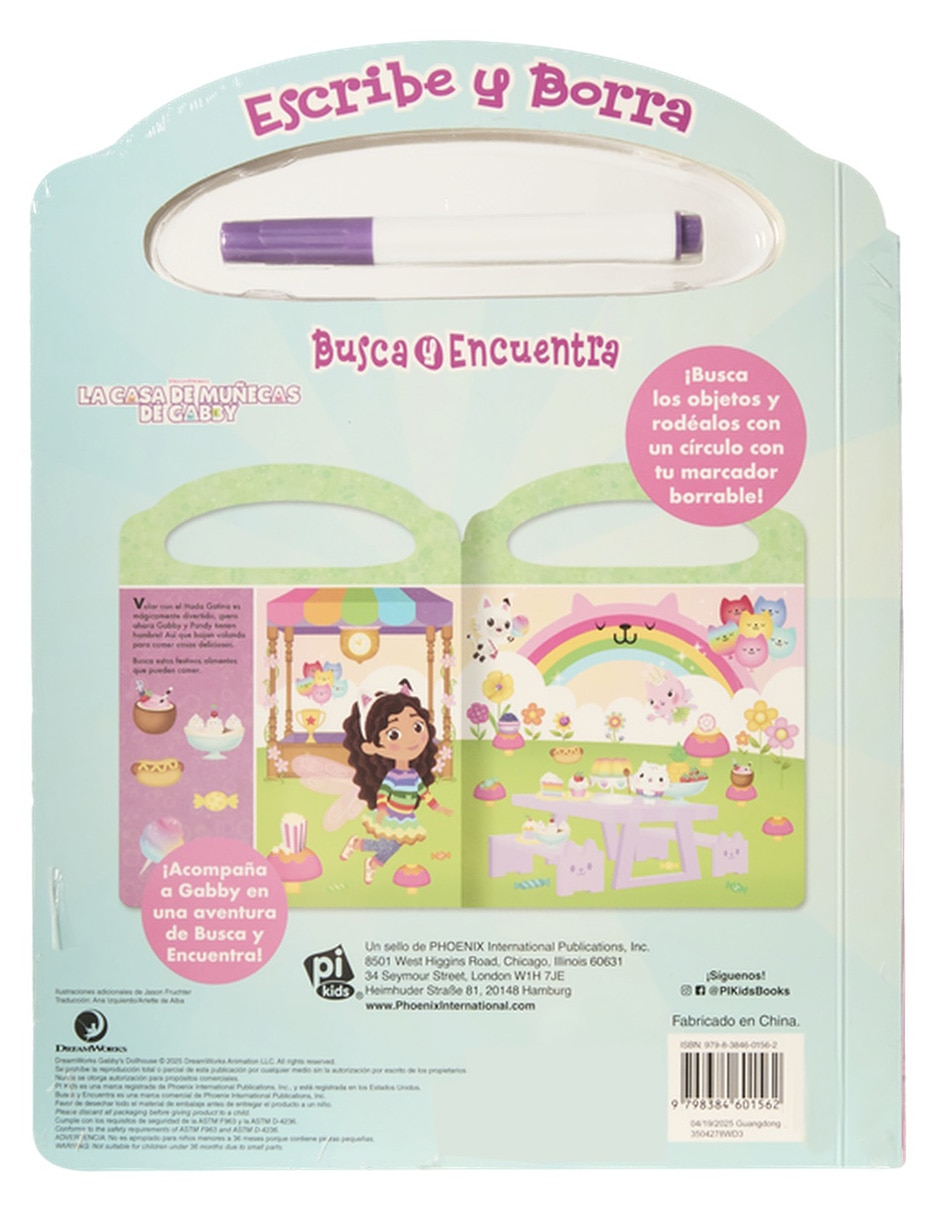 Libro Escribe Y Borra / Busca Y Encuentra. La Casa De Mu–ecas De Gaby de Dreamworks 2