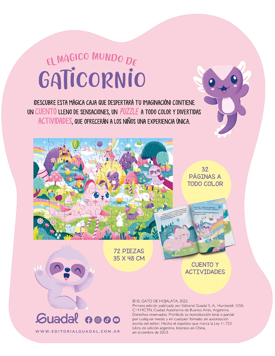 Libro El mágico mundo de gaticornio de Editorial Guadal 2