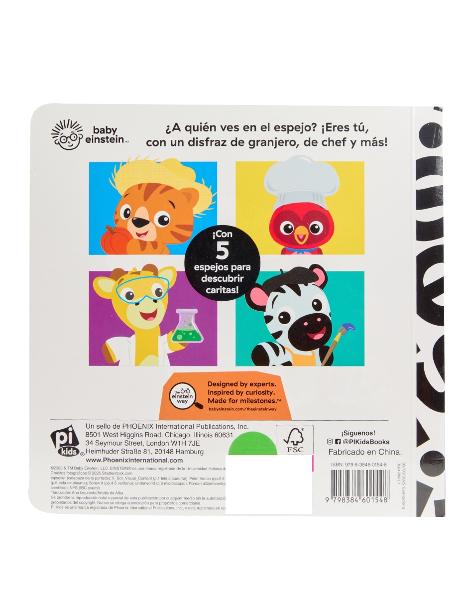 Libro con Espejo ¡Cucú! ¿Quién eres tú? Baby Einstein 3