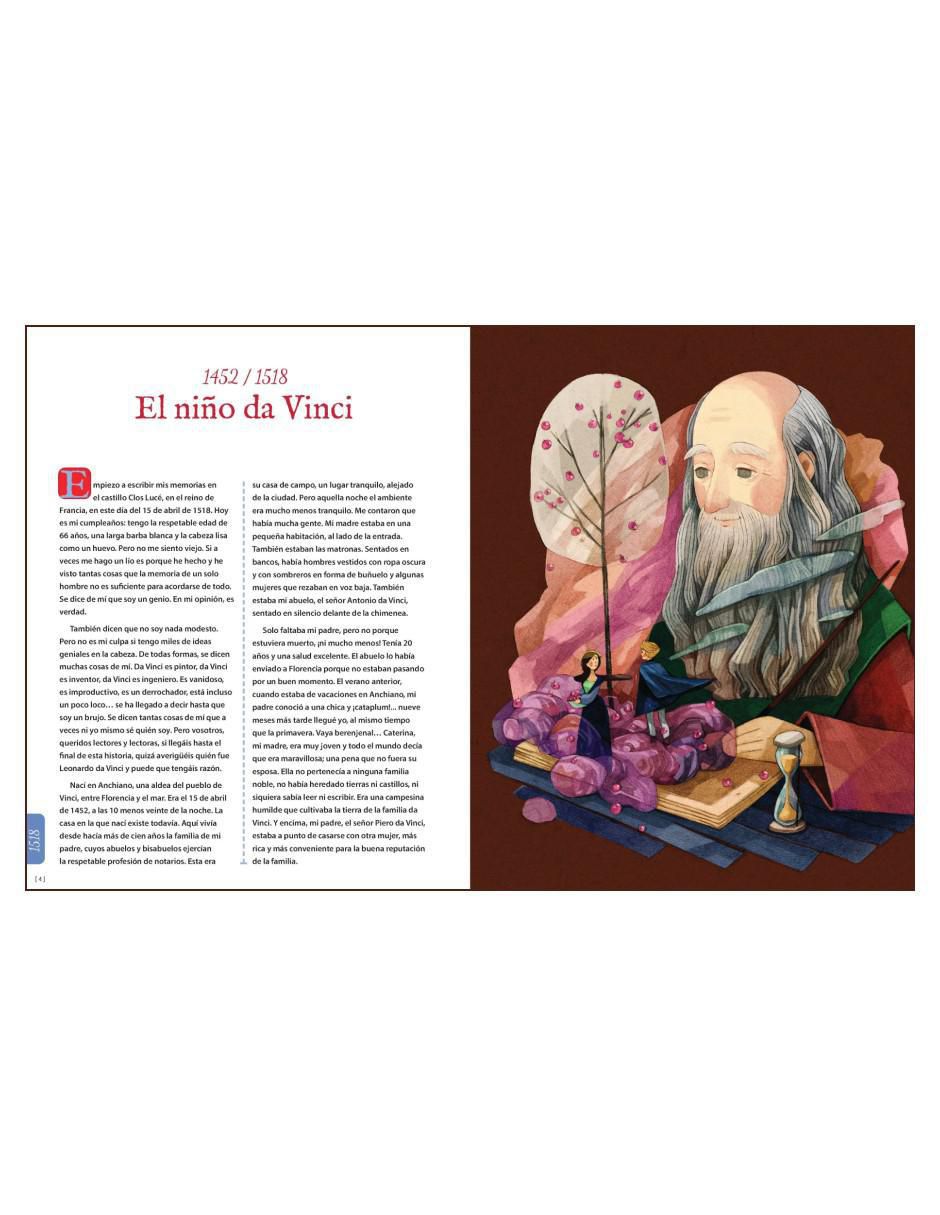 Libro Leonardo Da Vinci. Vida e Historia de un Genio de Enrico Lavagno/Tamypu 2
