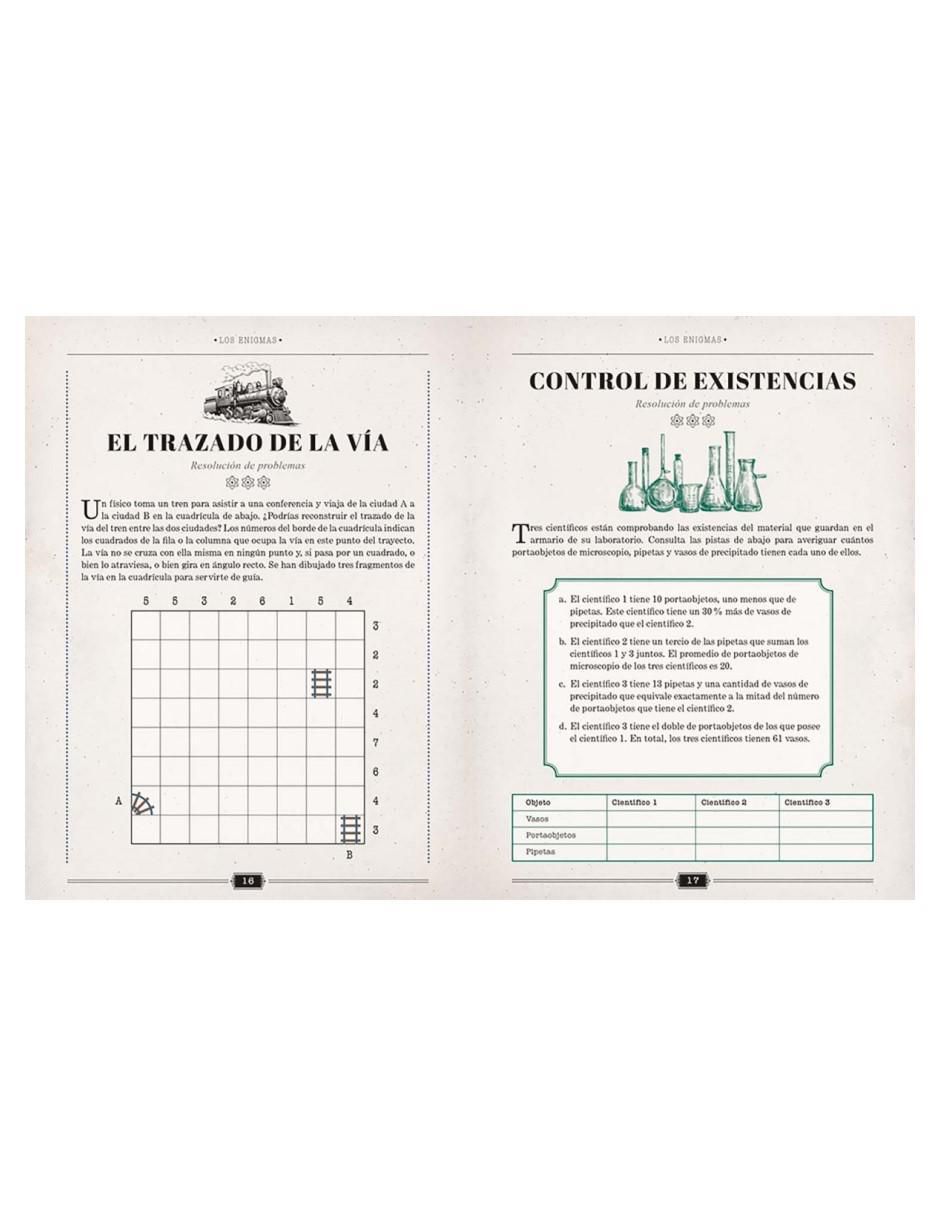 Libro Acertijos y enigmas para auténticos Einstein. Juegos de Lógica y Rompecabezas de Dan Moore 2